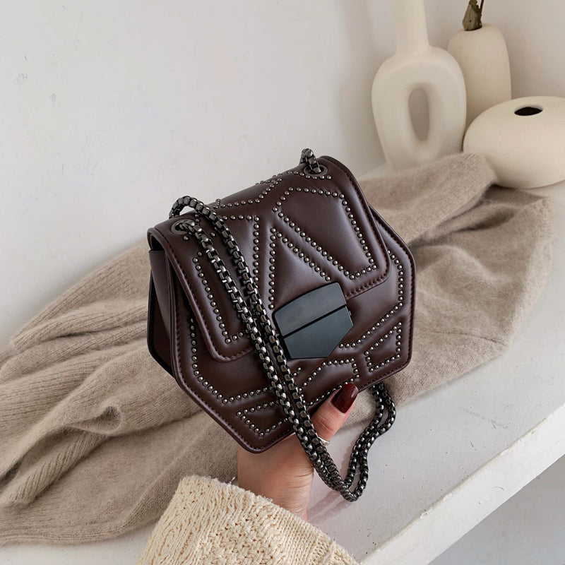 Vintage studs women bag