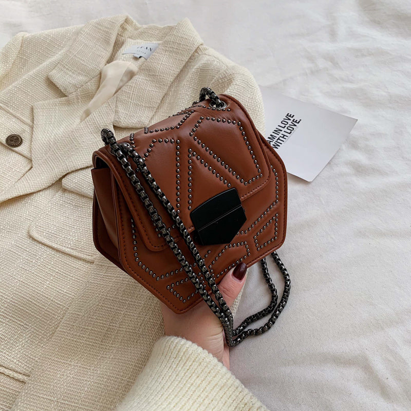 Vintage studs women bag