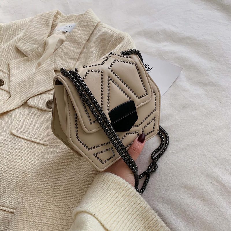 Vintage studs women bag